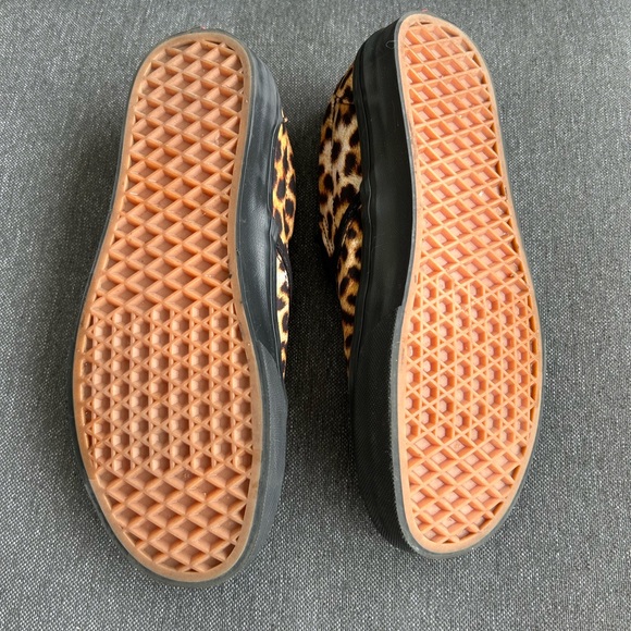 Vans Leopard Print Slip-On Canvas Sneakers - Picture 6 of 7